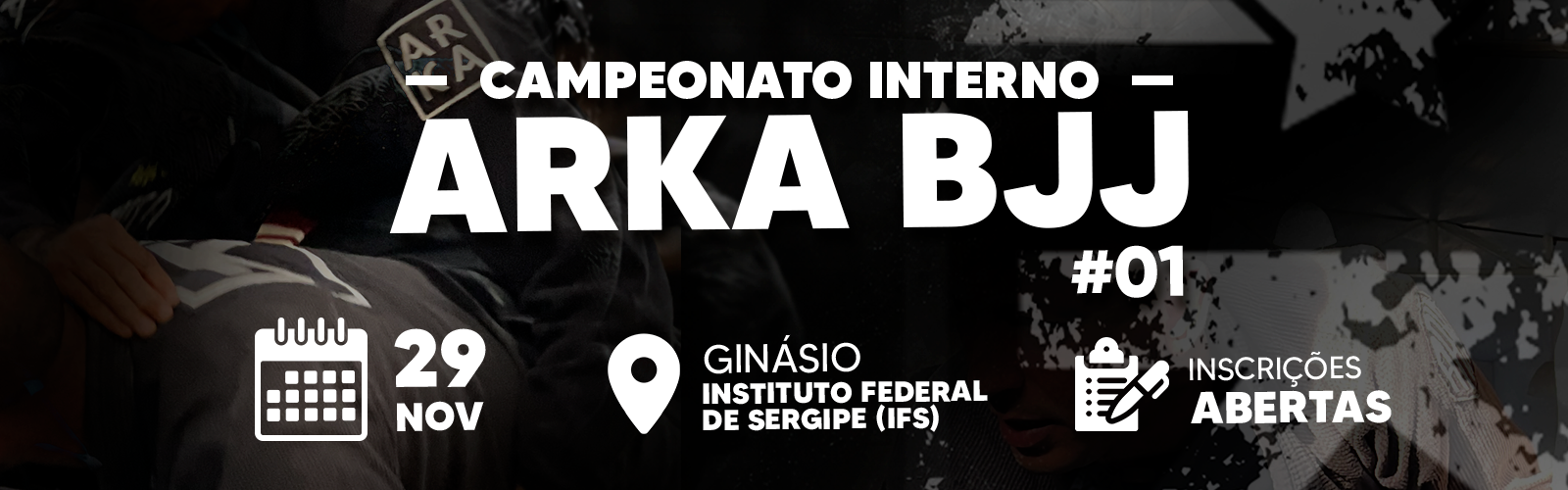 Banner do Campeonato Interno ARKA BJJ 2026
